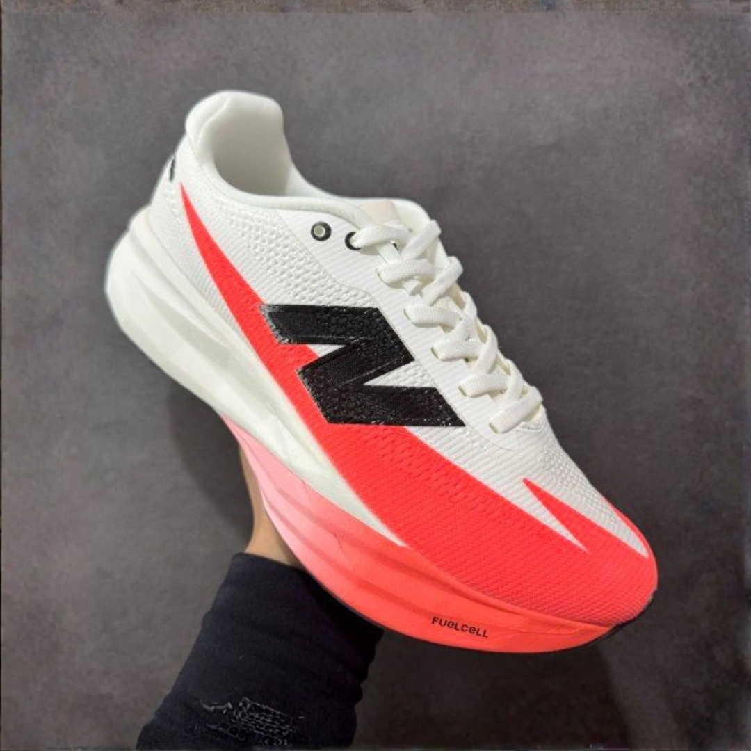 Tênis New Balance Fuelcell Supercomp Elite V5 - Branco/Vermelho