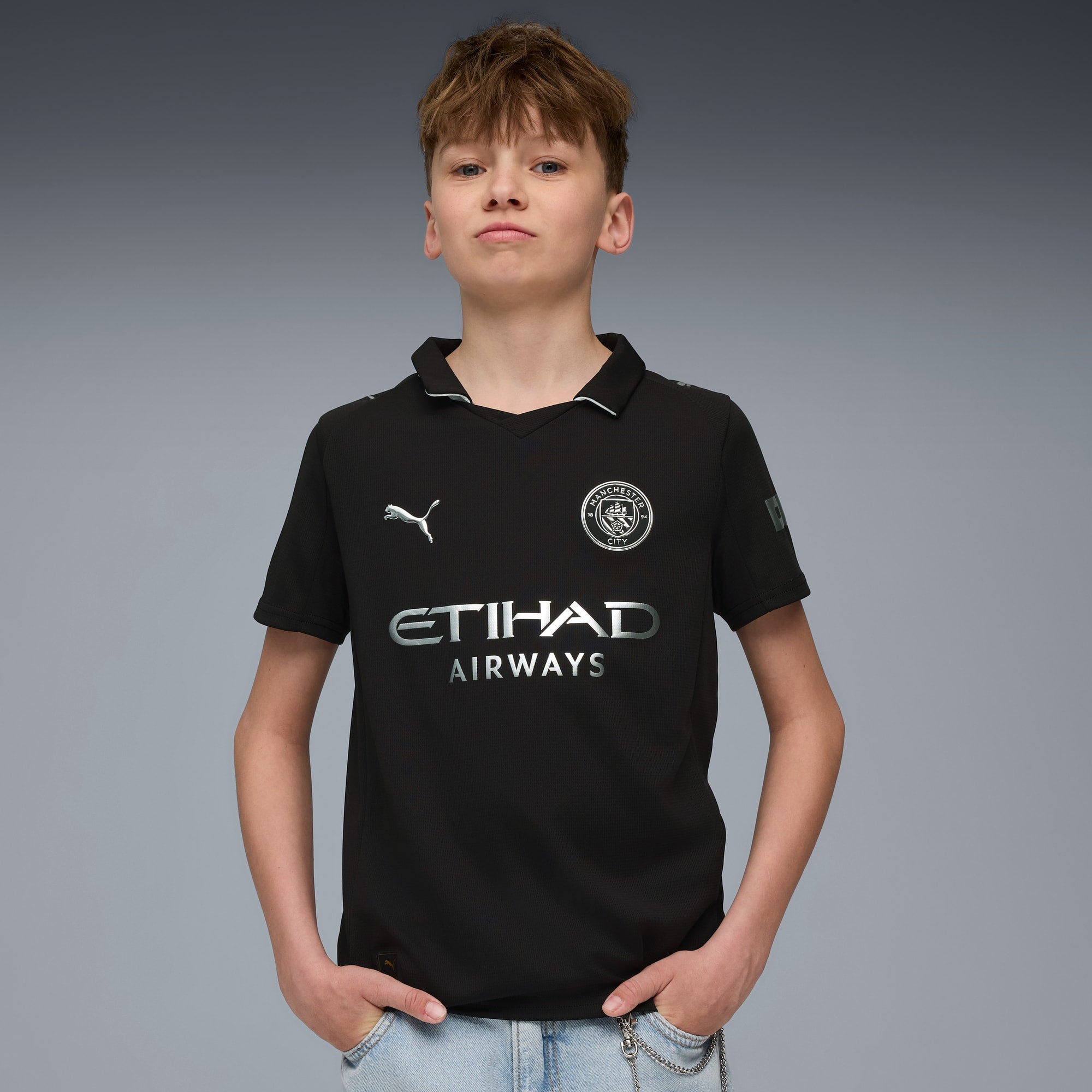 Conjunto Infantil Puma Manchester City 2025/26 II