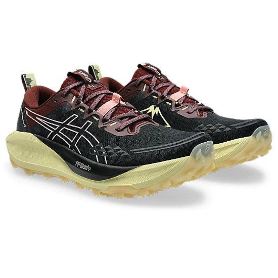 Tênis Asics Gel Trabuco 13 - Preto/Vermelho Vinho/Amarelo