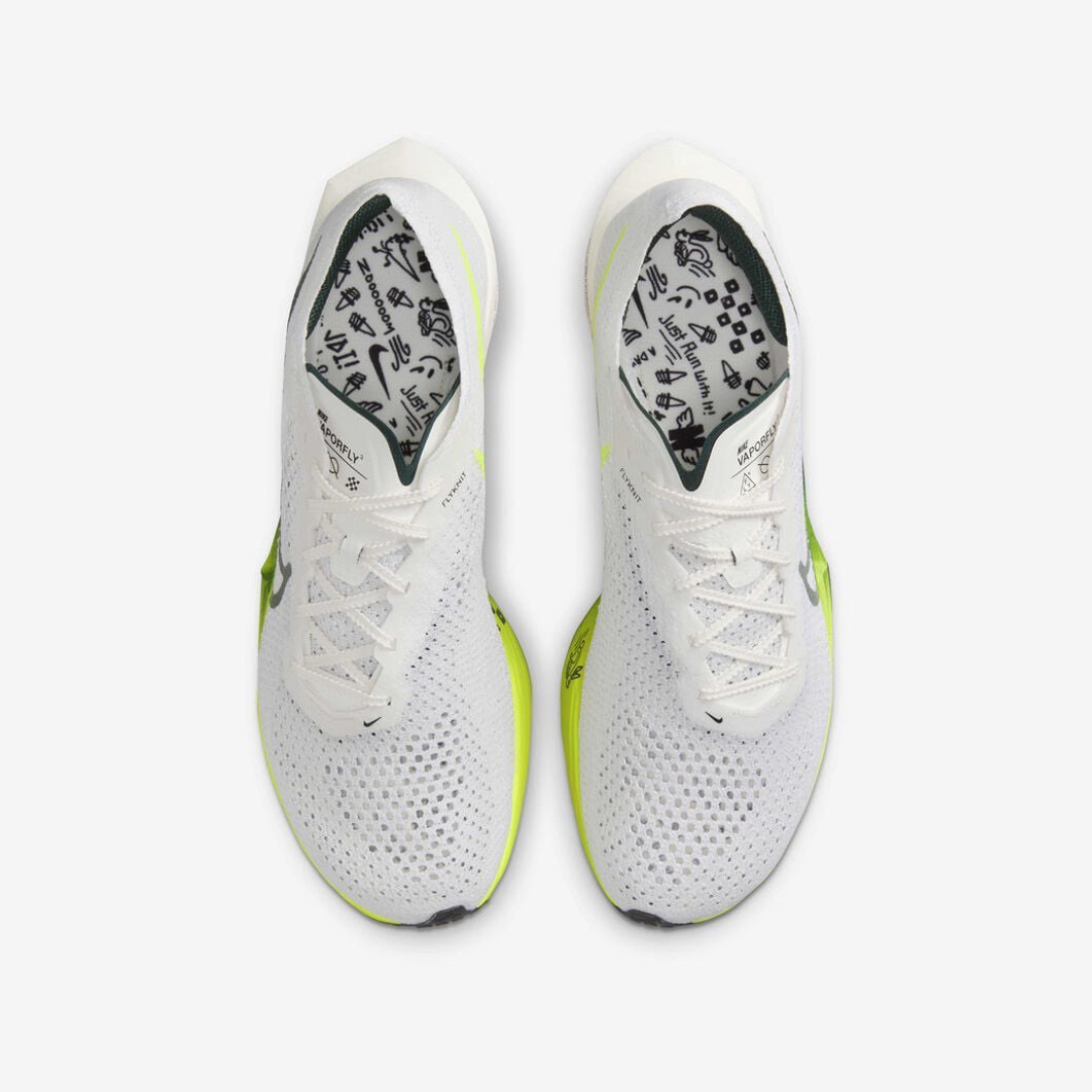 Tênis Nike Air Zoom X Vaporfly Next%3 Road Racing - Branco/Verde Pro