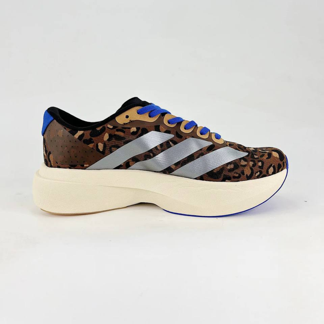 Tênis Adidas Adizero EVO SL - Marrom/Cinza Metálico/Azul Lúcido