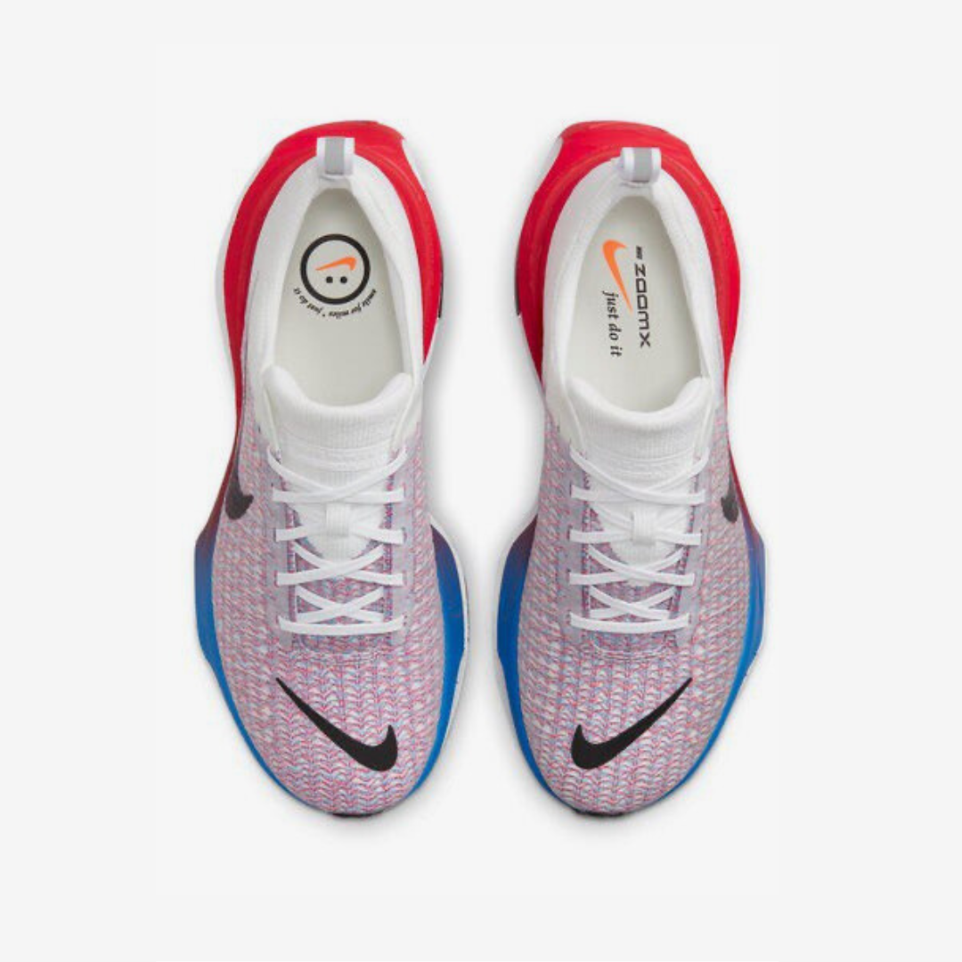 Tênis Nike Invincible Run 3 - Branco/Azul/Vermelho
