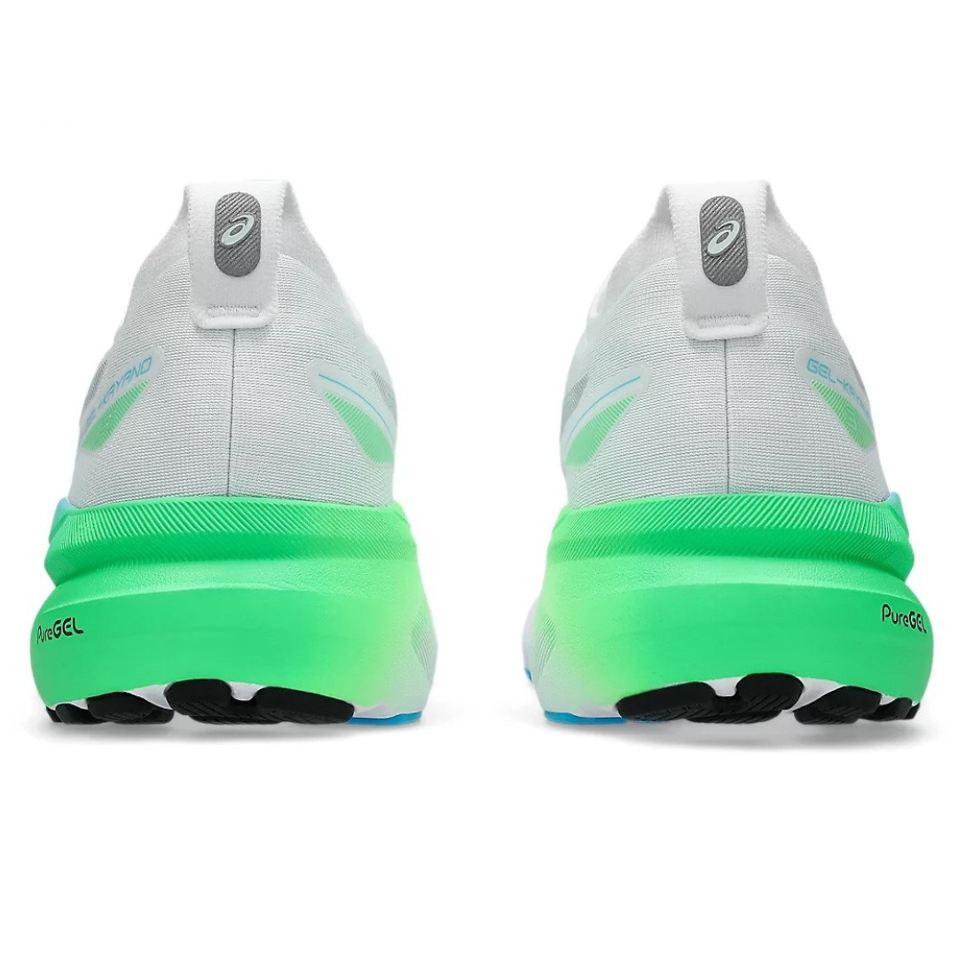 Tênis Asics Gel-Kayano 31 Branco com Verde e Azul