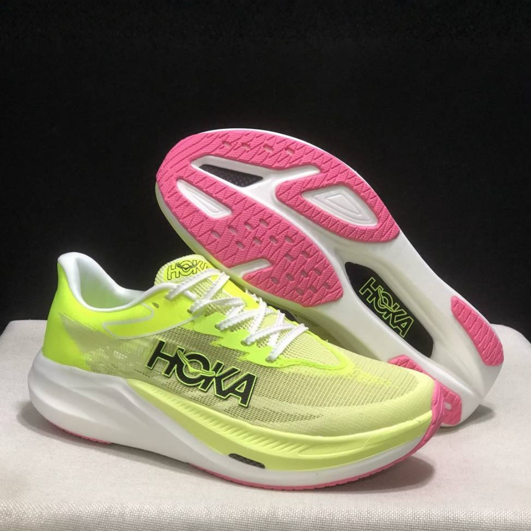 Tênis Hoka Rocket X 3 Unissex - Sunlight/Neon Hoka Citrus