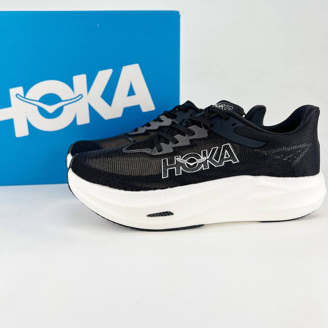 Tênis Hoka Rocket X 3 Unissex - Preto/Branco