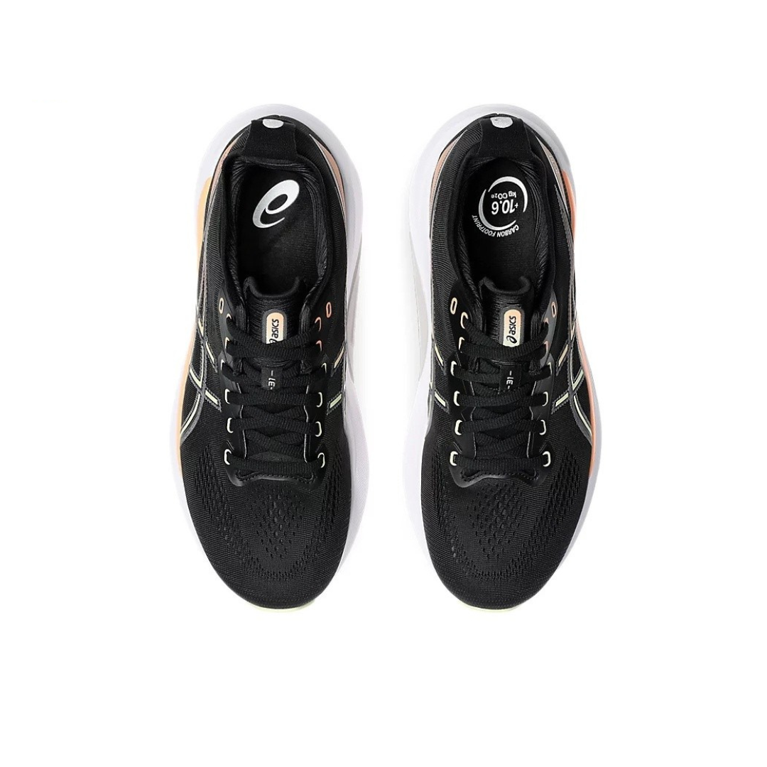 Tênis Asics Gel-Kayano 31 Preto com Branco e Laranja