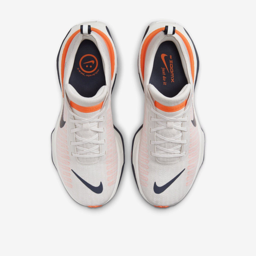 Tênis Nike Invincible Run 3 - Laranja/Branco