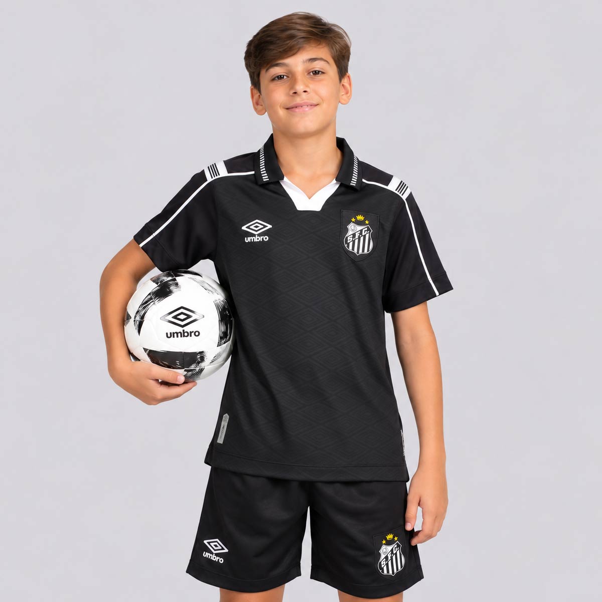 Conjunto Infantil Umbro Santos 2026/27 III PRÉ VENDA