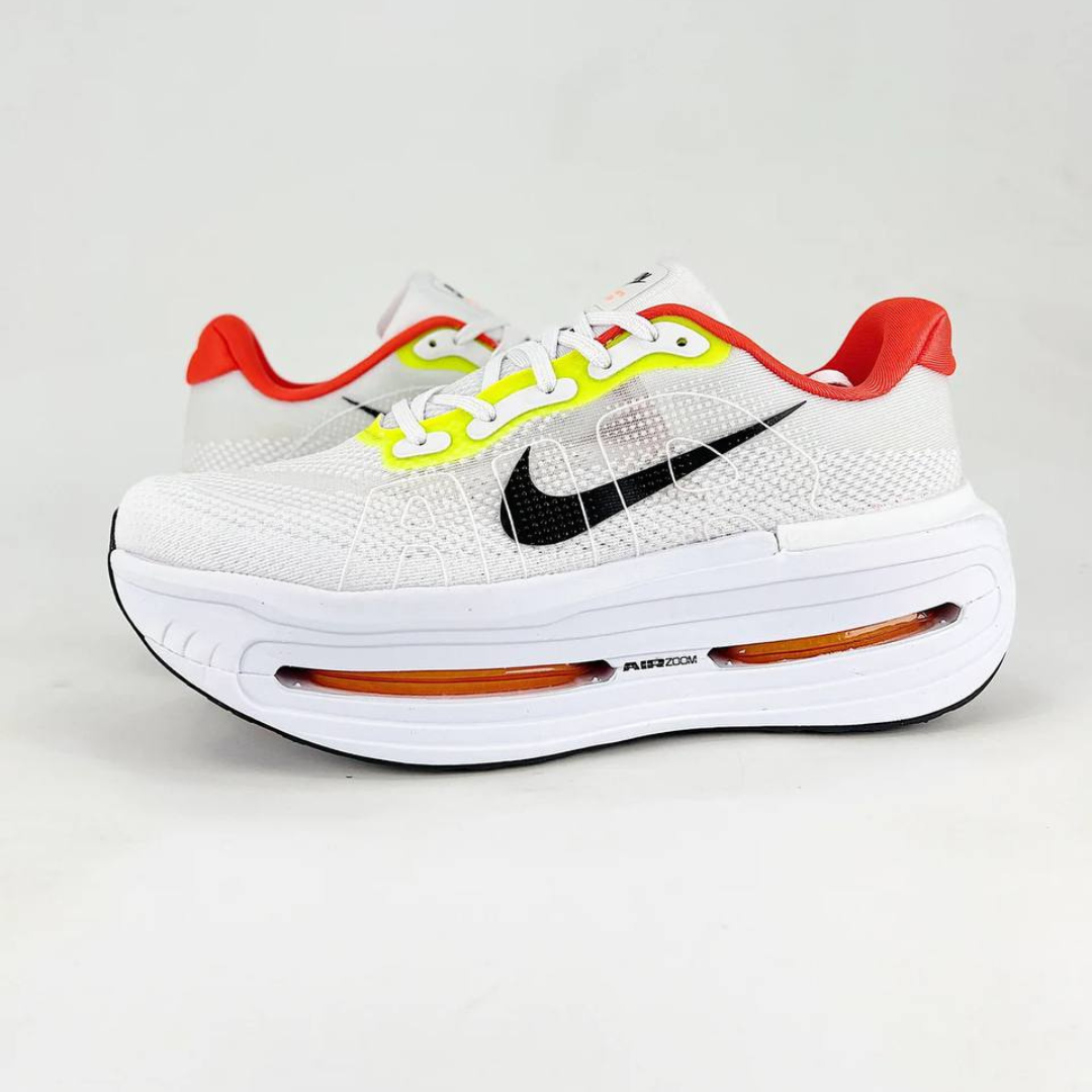 Tênis Nike Vomero Premium - Branco/Vermelho/Verde Neon