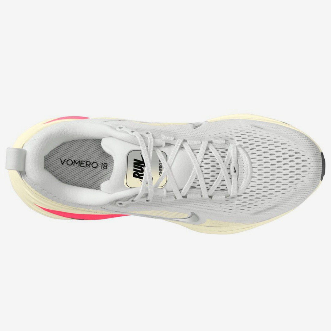 Tênis Nike Vomero 18 - Branco/Vermelho