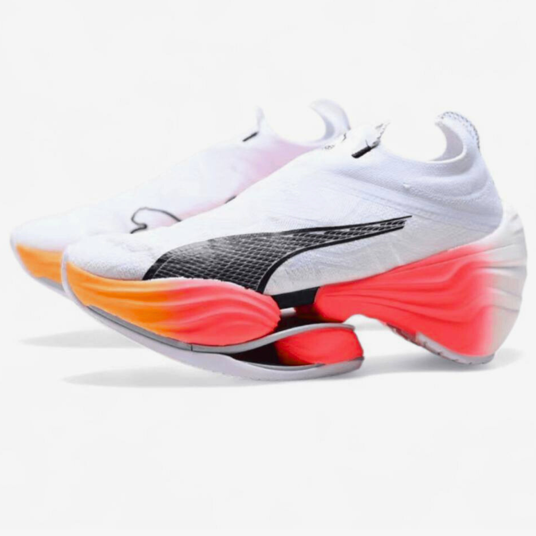 Tênis Puma Fast-RB Nitro Elite - Branco/Rosa/Laranja