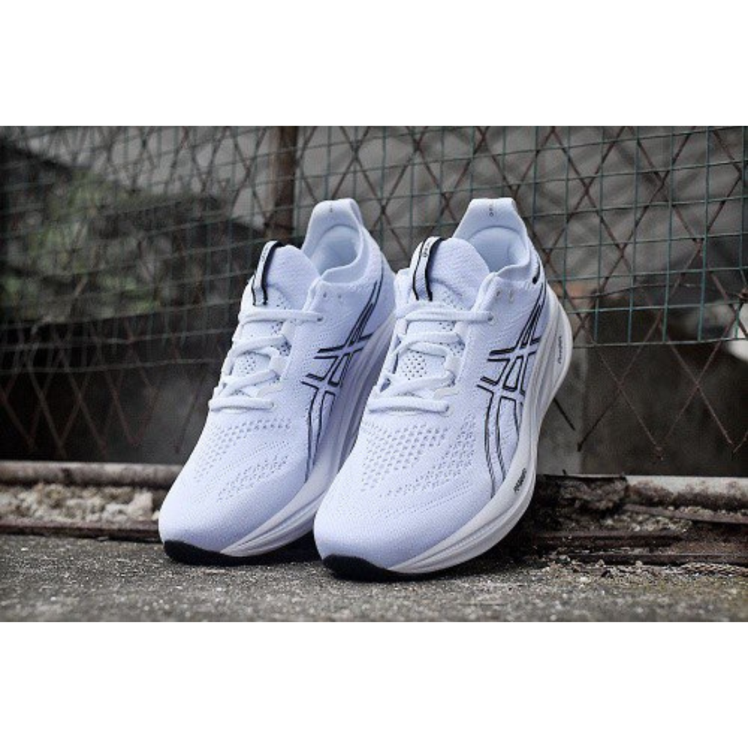 Tênis Asics Gel - Nimbus 26 - Branco Preto