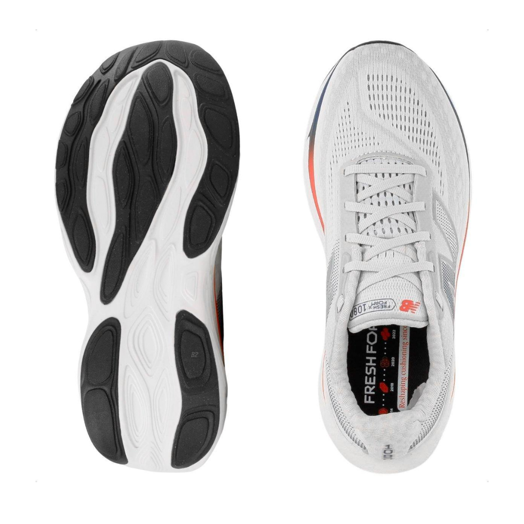 Tênis New Balance Fresh Foam X 1080 V14 - Cinza/Coral