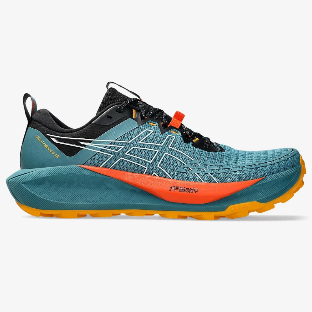 Tênis Asics Gel Trabuco 13 - Azul Atlântida/Laranja