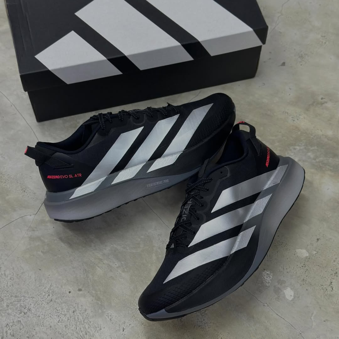 Tênis Adidas Adizero EVO SL ATR - Preto/Branco/Cinza