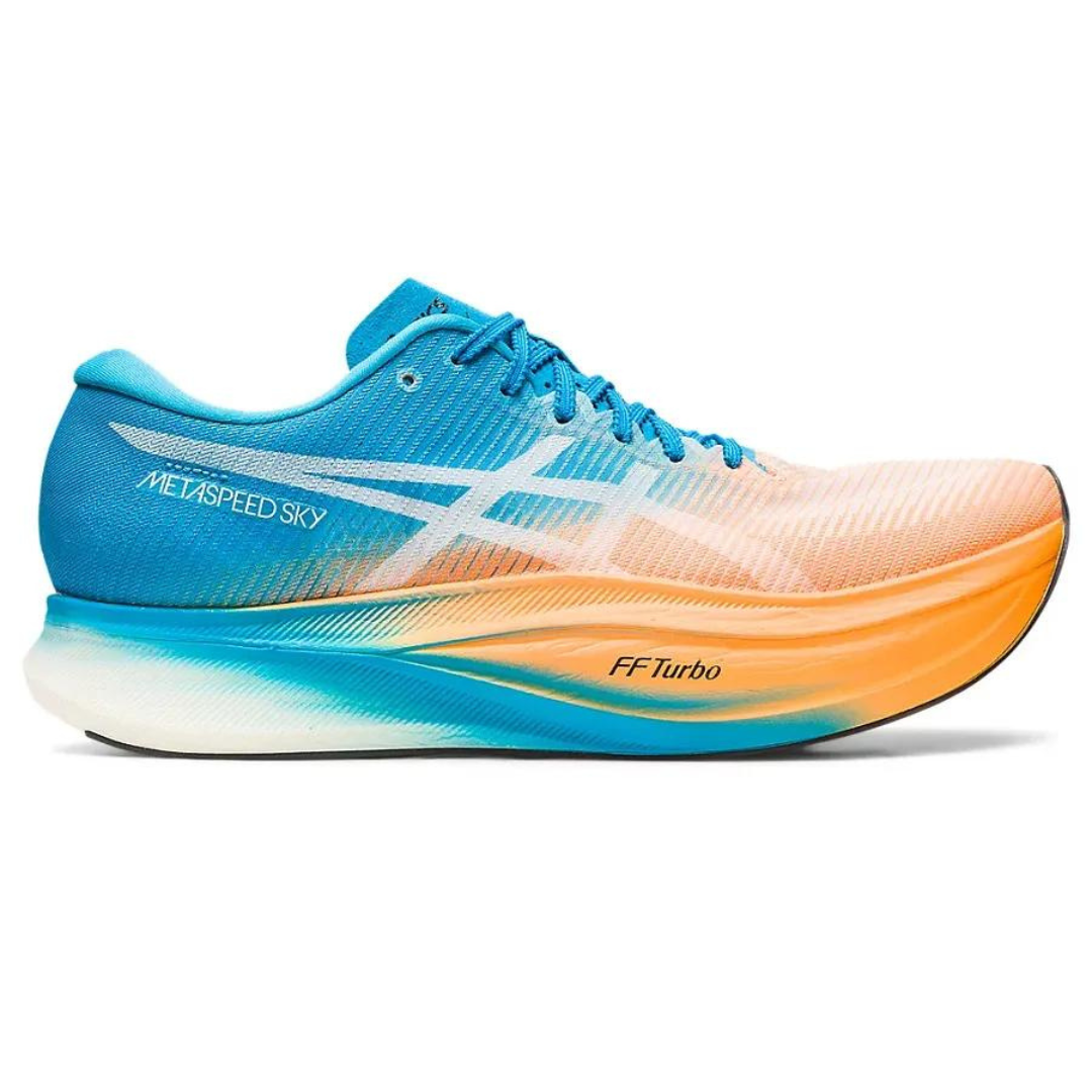 Tênis Asics Metaspeed SKY+ Laranja e azul