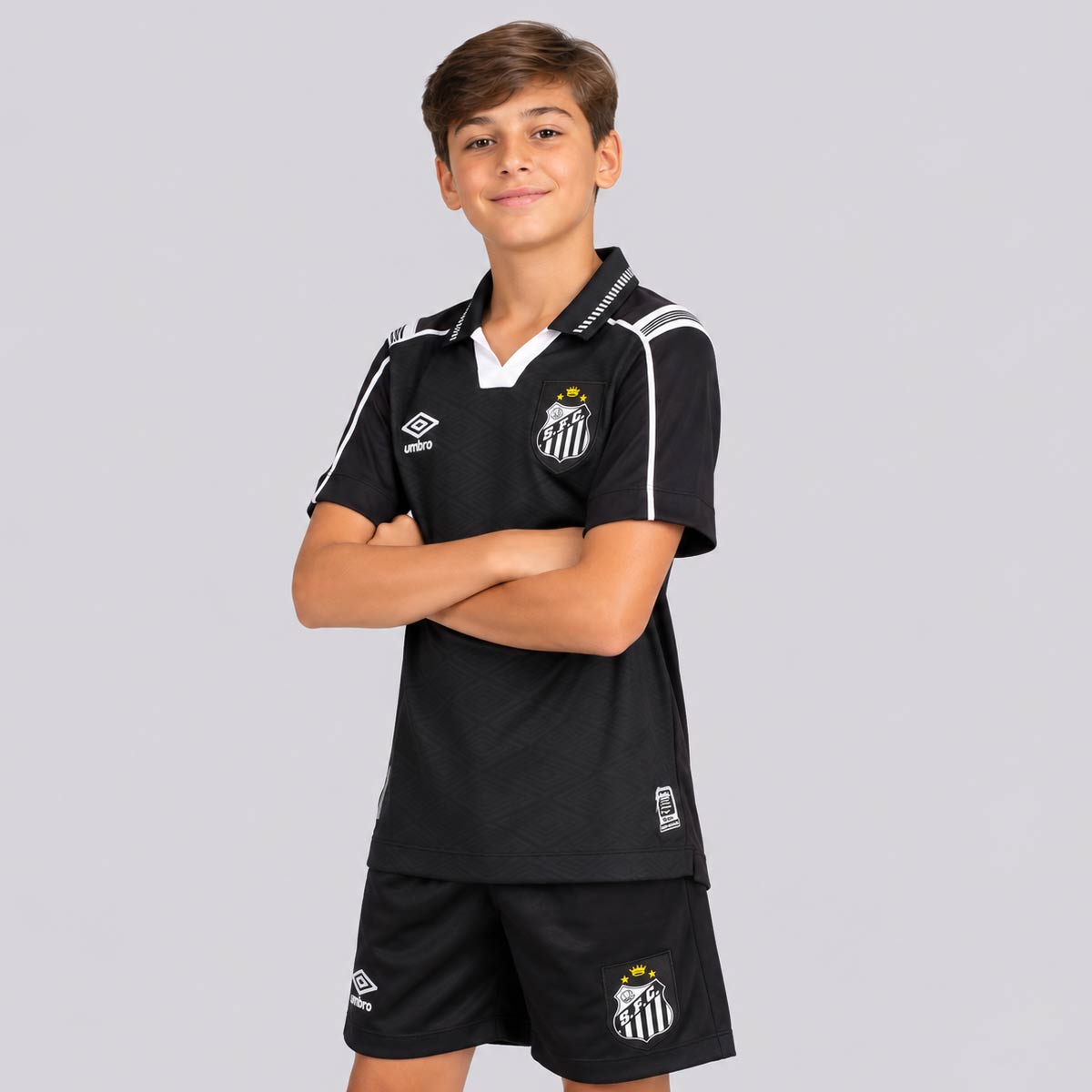 Conjunto Infantil Umbro Santos 2026/27 III PRÉ VENDA