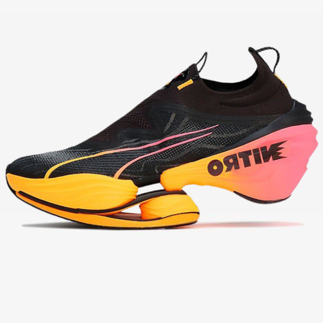 Tênis Puma Fast-RB Nitro Elite - Preto/Laranja/Rosa