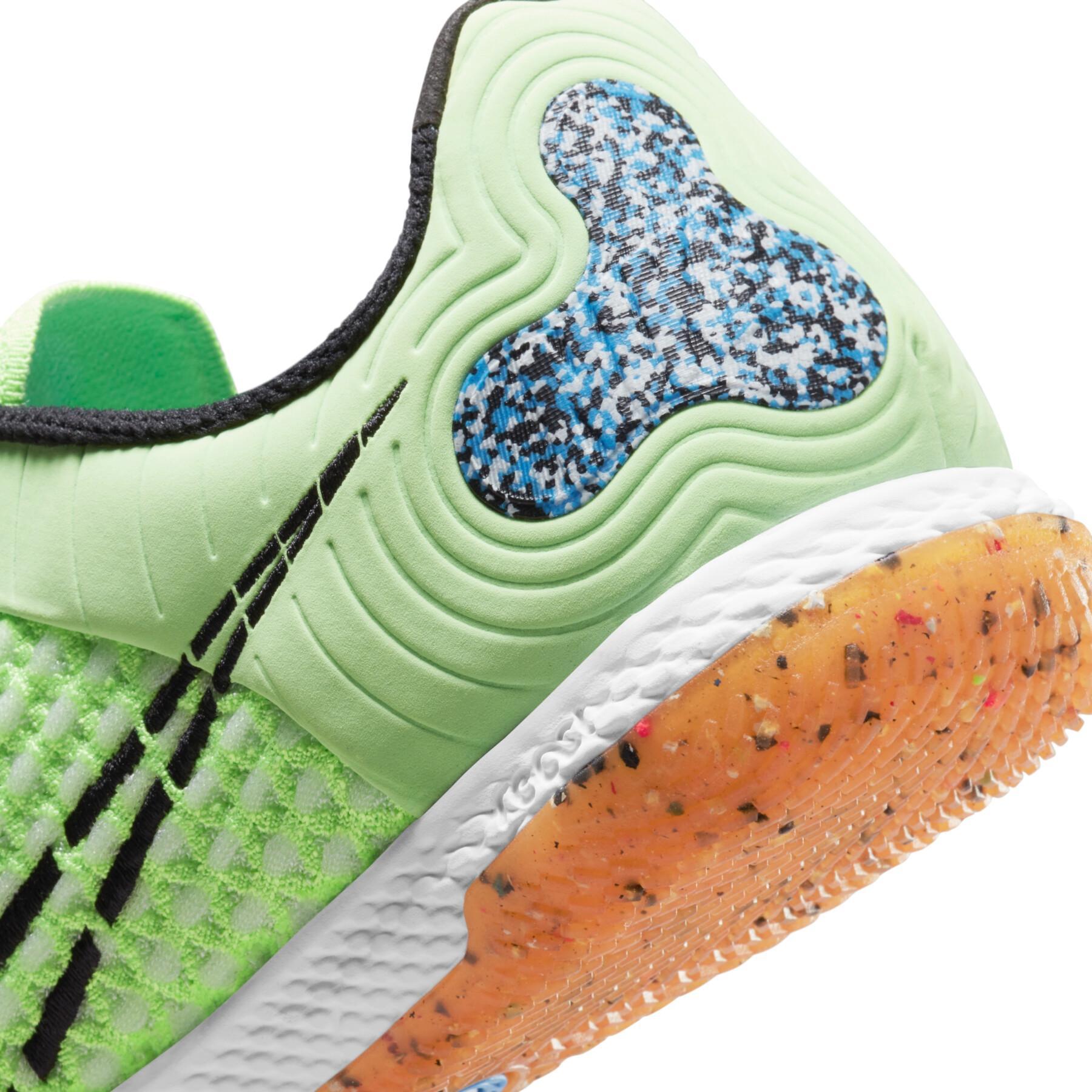 Chuteira Nike ReactGato Futsal - Fluorescent Green/Navy Blue