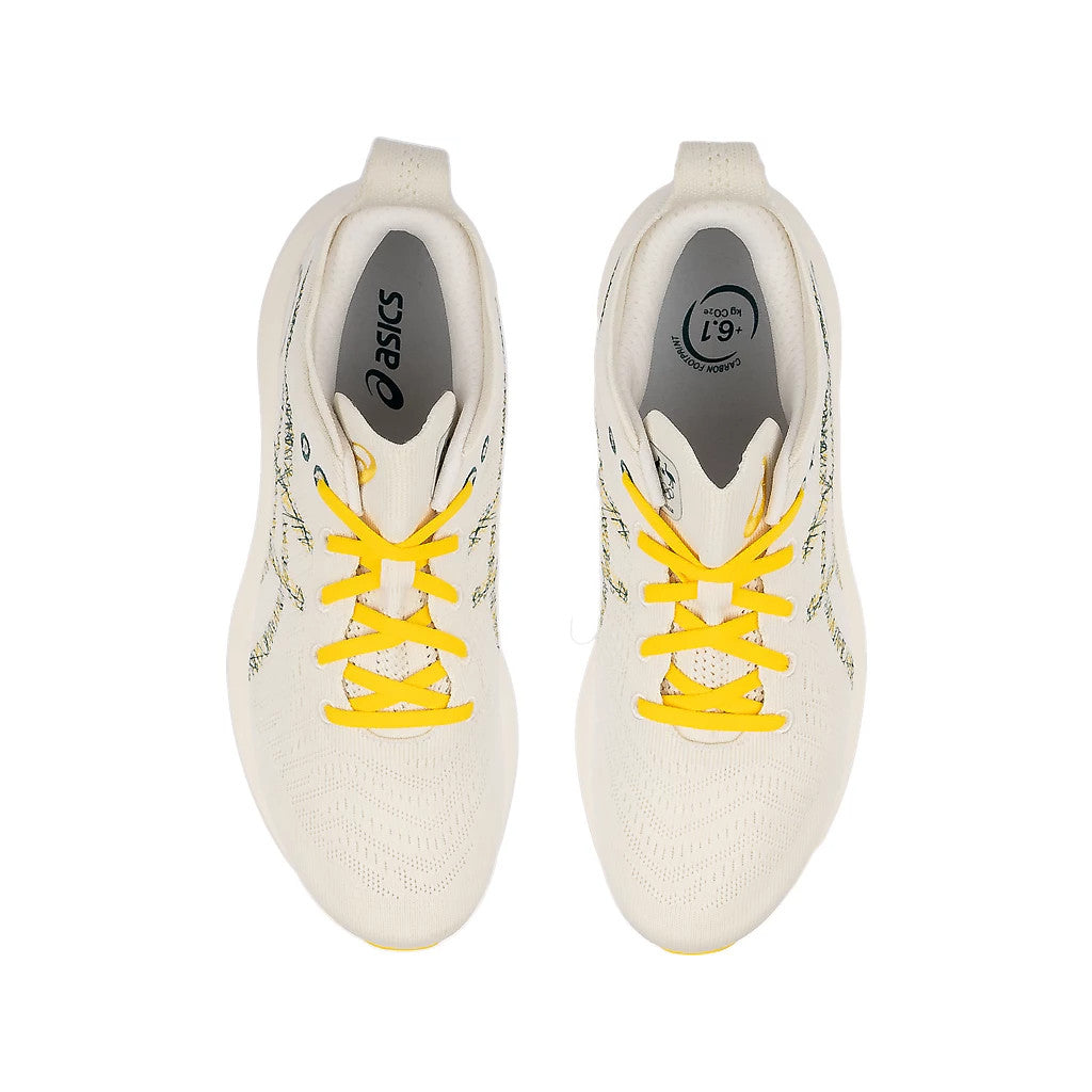 Tênis Asics Nimbus Mirai Paris White Au Gold