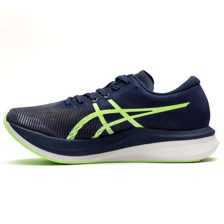 Tênis Asics Magic Speed 3 - Azul Marinho com Verde e Branco