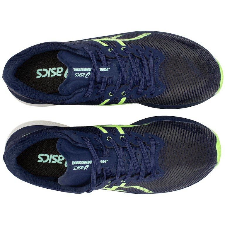 Tênis Asics Magic Speed 3 - Azul Marinho com Verde e Branco
