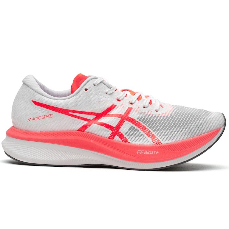 Tênis Asics Magic Speed 3 - Branco e Vermelho