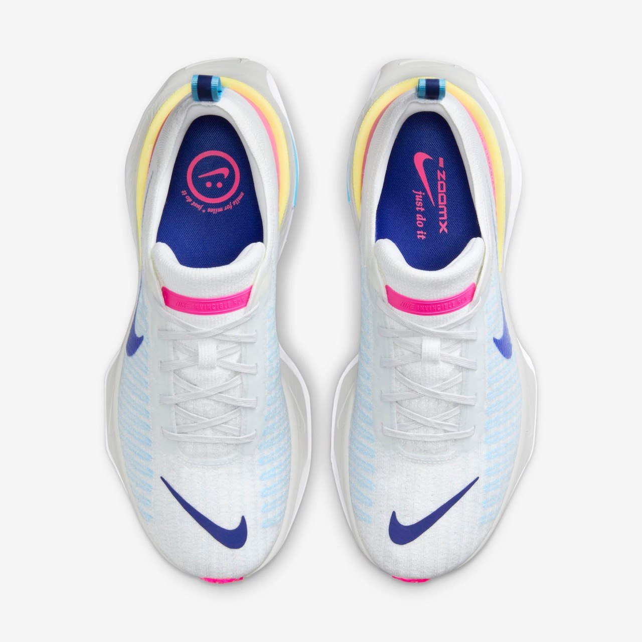 Tênis Nike Invincible Run 3 Branco Rosa