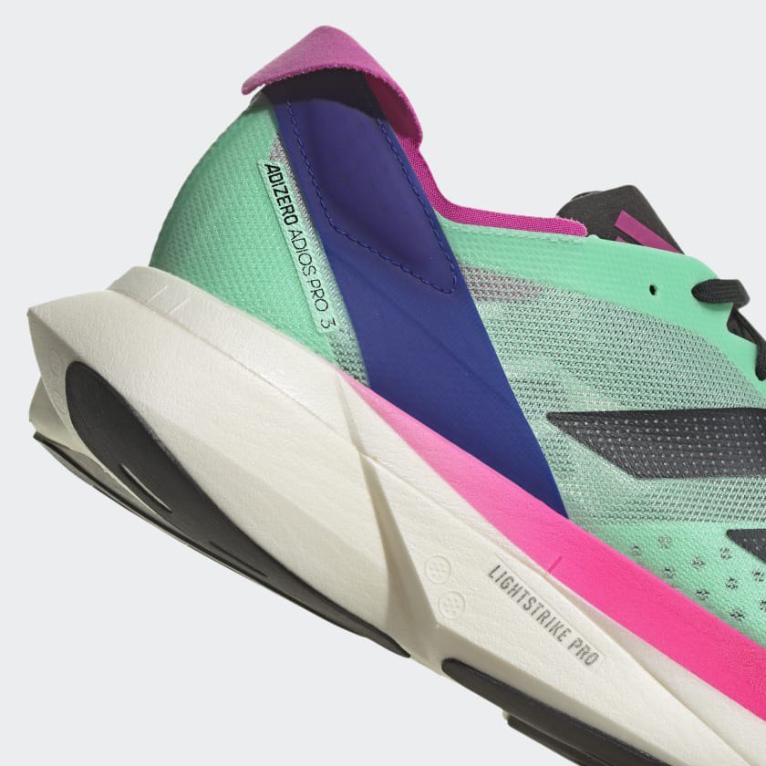 Tênis Adidas Adizero Adios Pro 3 - Verde Água/Preto/Rosa