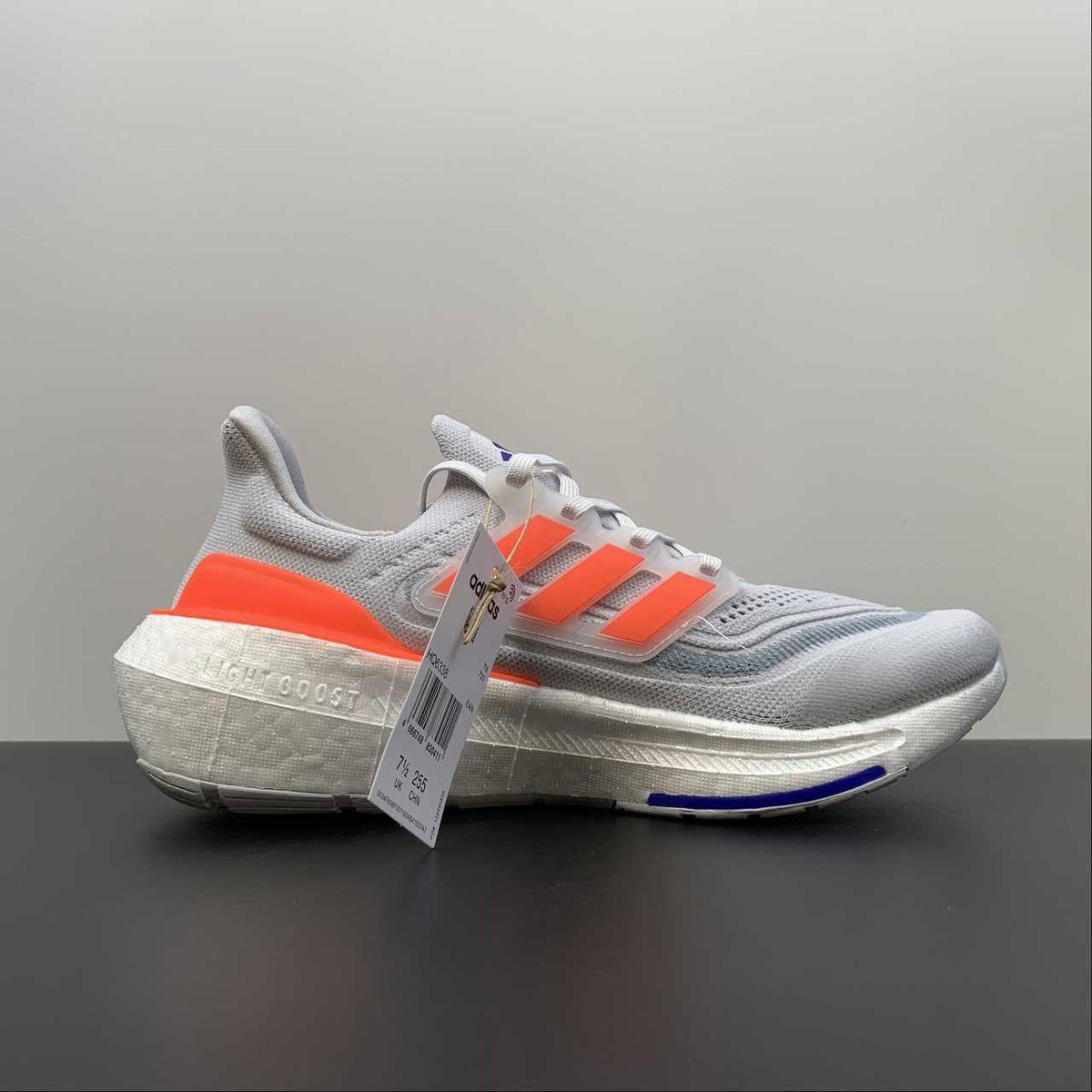 Tênis Adidas Ultraboost Light 23 Cinza com Laranja