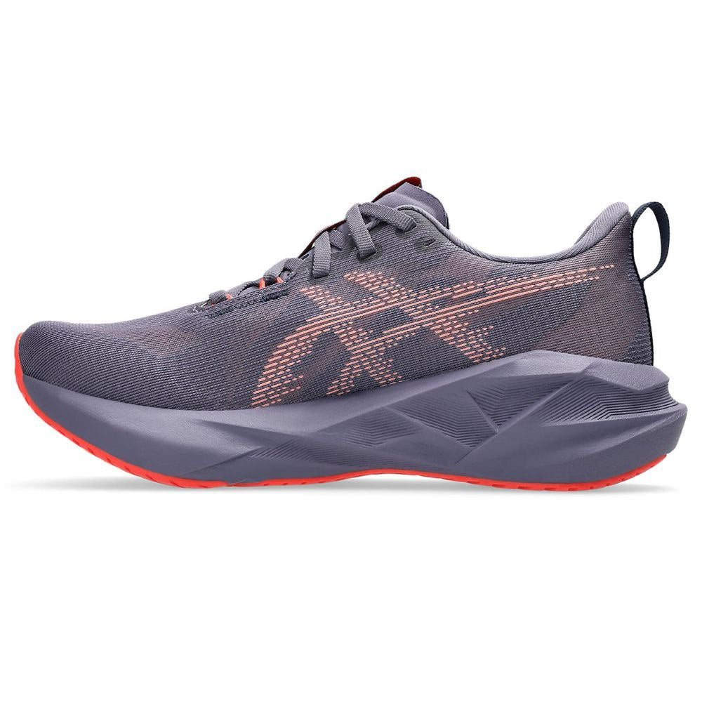 Tênis Asics Novablast 5 - Roxo com Vermelho