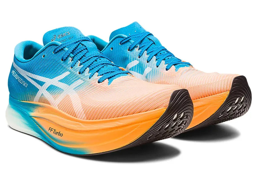 Tênis Asics Metaspeed SKY+ Laranja e azul
