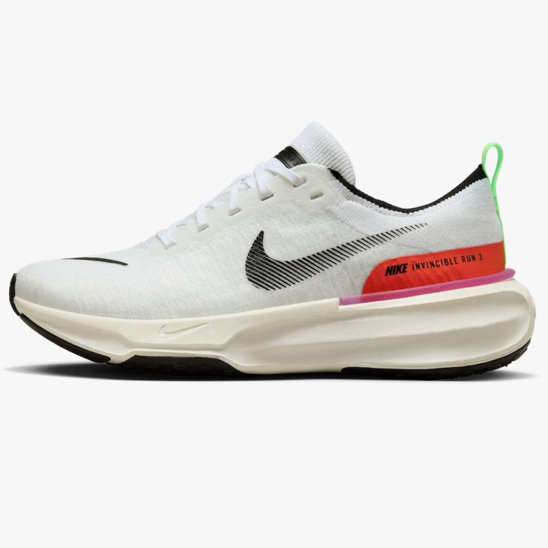 Tênis Nike Invincible Run 3 - Branco/Lime Blast/Blue Lightning/Preto