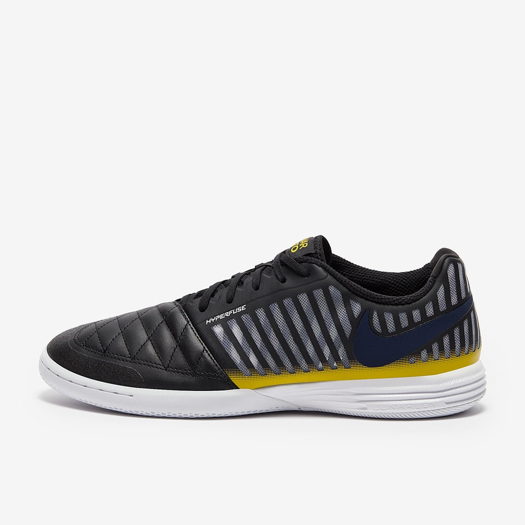Chuteira Nike Lunar Gato 2 Futsal - Black/Midnight Navy/Black/Vivid Sulfur