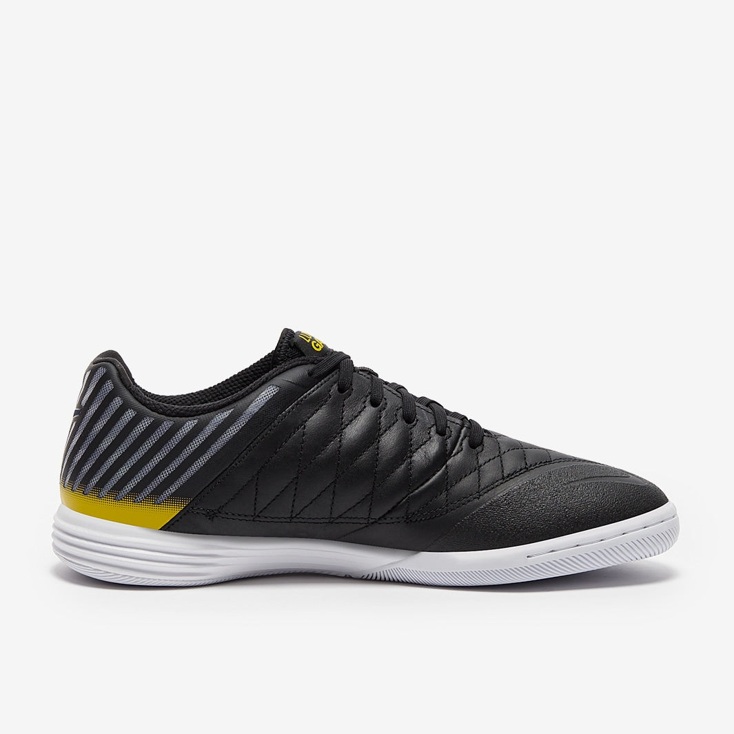 Chuteira Nike Lunar Gato 2 Futsal - Black/Midnight Navy/Black/Vivid Sulfur