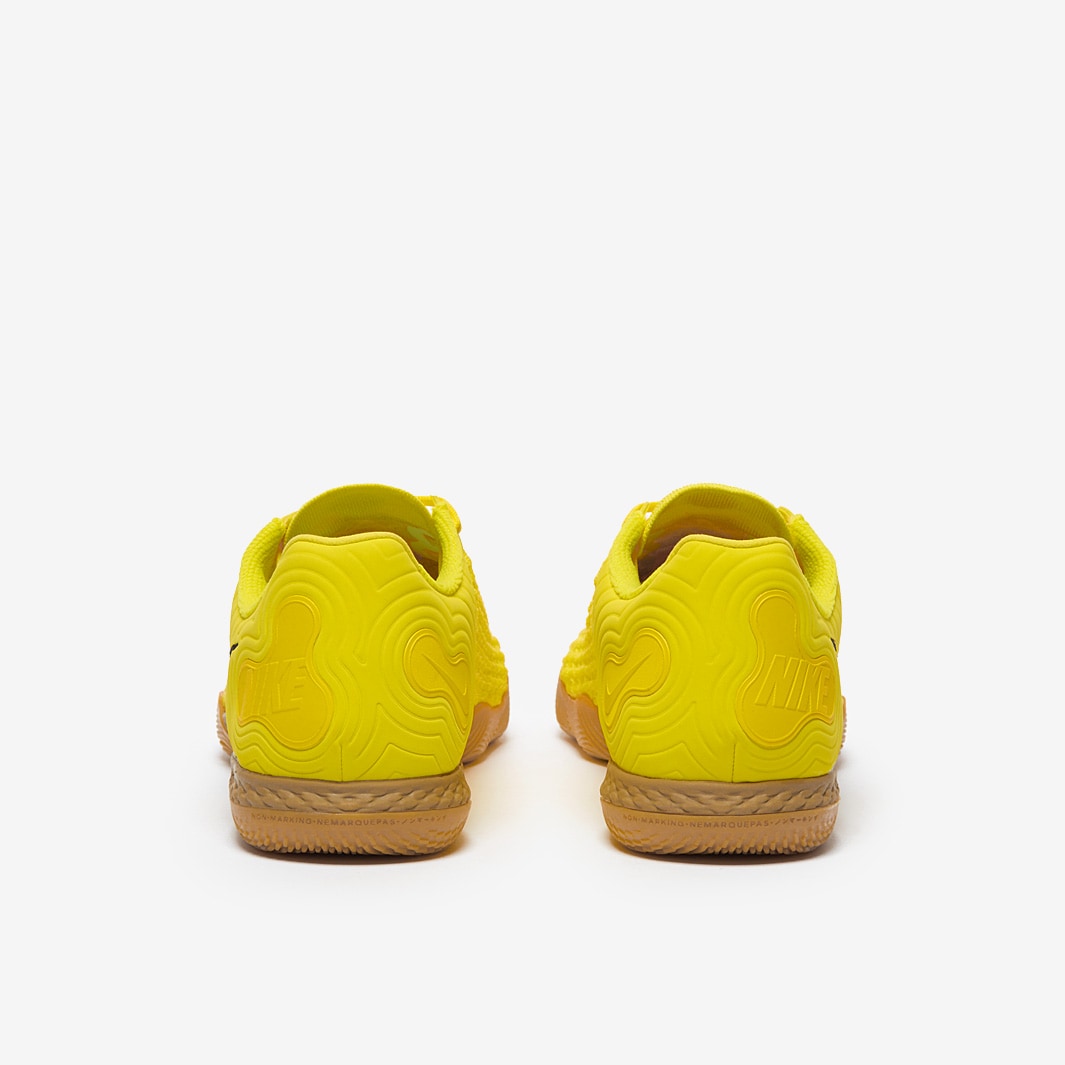 Chuteira Nike ReactGato Futsal - Opti Yellow/Black/Gum Light Brown