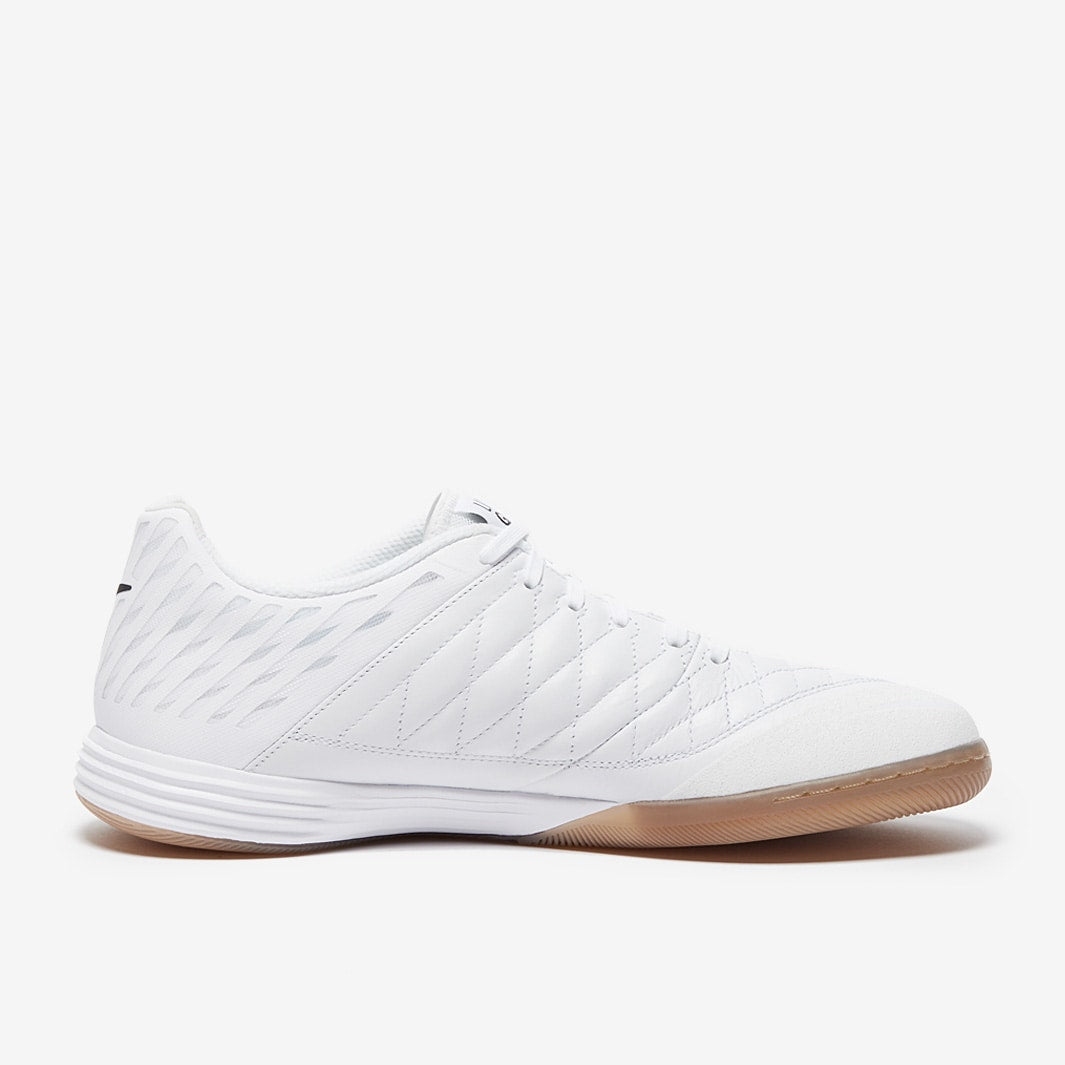 Chuteira Nike Lunar Gato 2 Futsal - White/White/Gum Light Brown