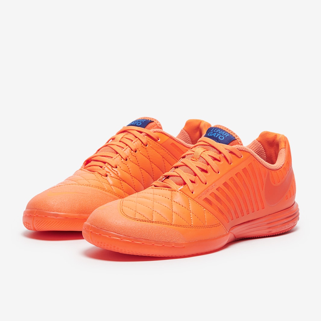 Chuteira Nike Lunar Gato 2 Futsal - Bright Mandarin/Bright Mandarin