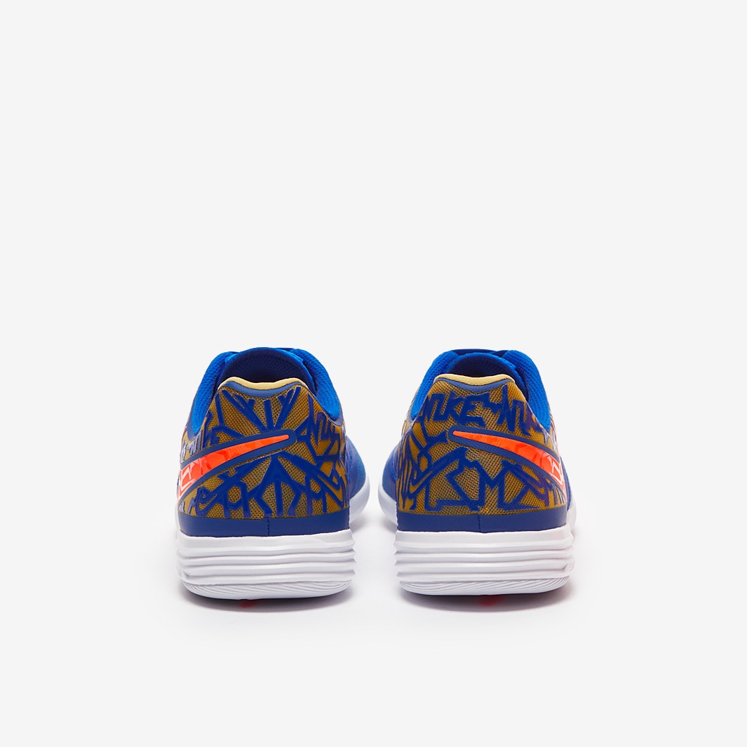 Chuteira Nike Lunar Gato 2 Futsal - Racer Blue/Hyper Crimson