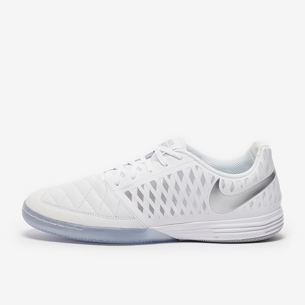Chuteira Nike Lunar Gato 2 Futsal - White/Chrome