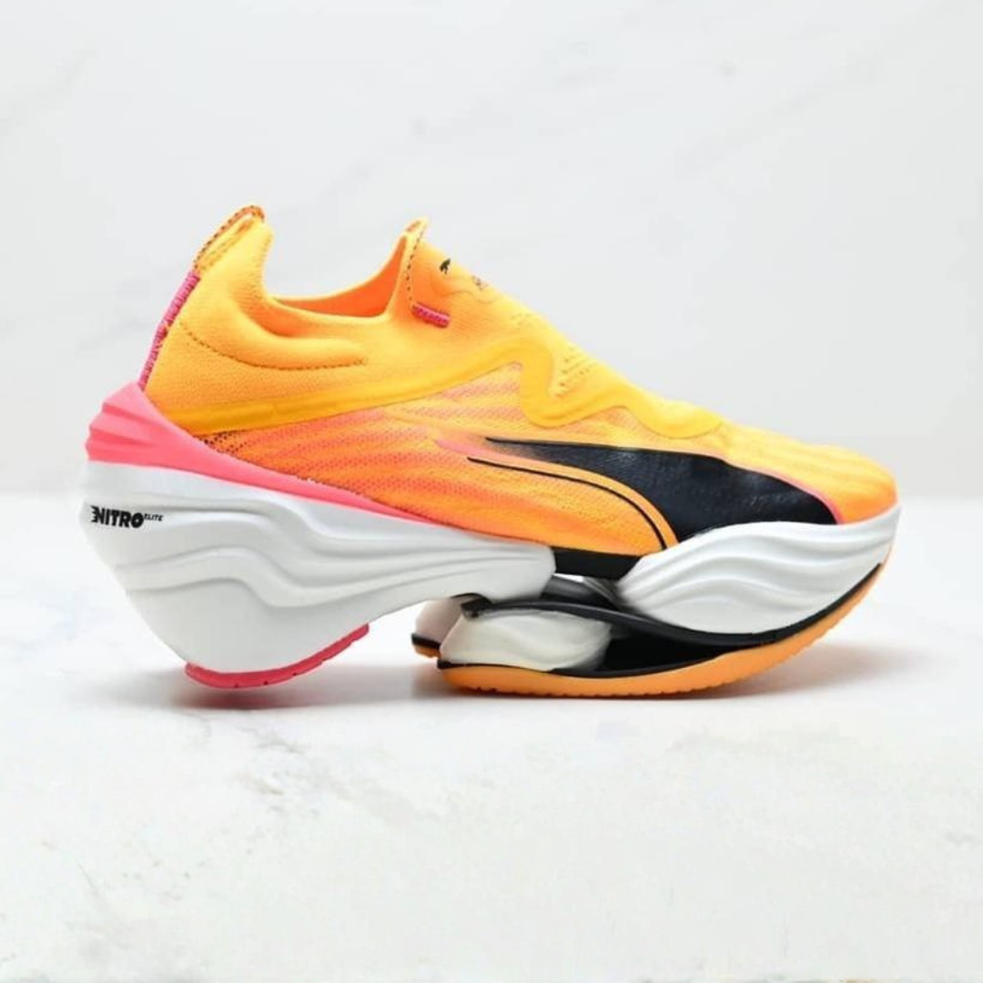 Tênis Puma Fast-RB Nitro Elite - Laranja/Rosa