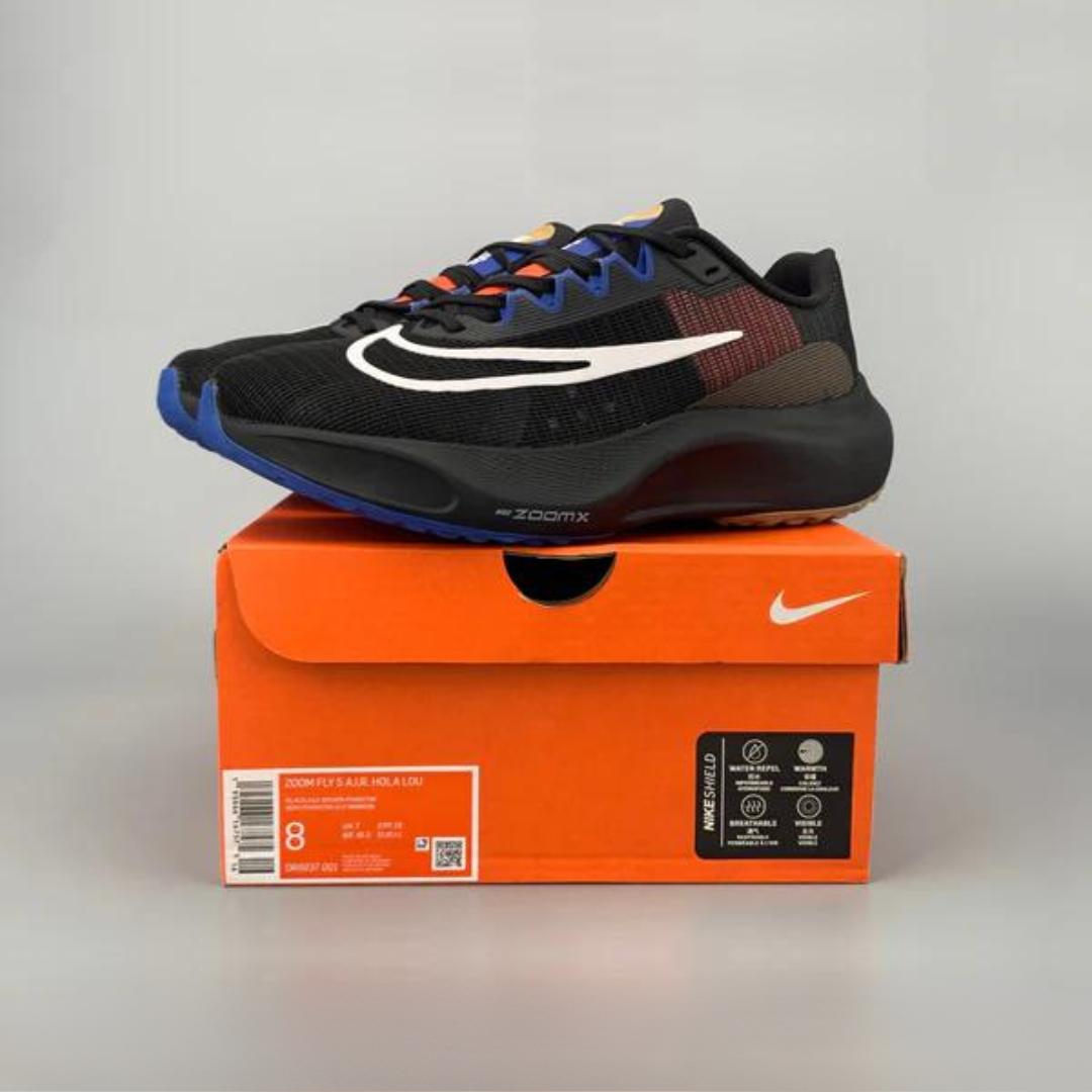 Tênis Nike Zoom Fly 5 Preto Azul e Marrom