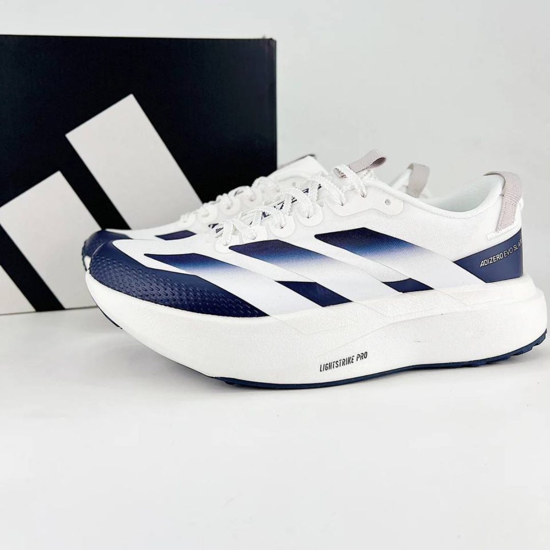 Tênis Adidas Adizero EVO SL ATR - Branco/Azul Marinho