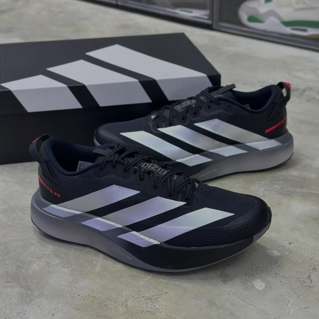 Tênis Adidas Adizero EVO SL ATR - Preto/Branco/Cinza