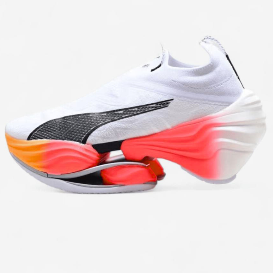 Tênis Puma Fast-RB Nitro Elite - Branco/Rosa/Laranja