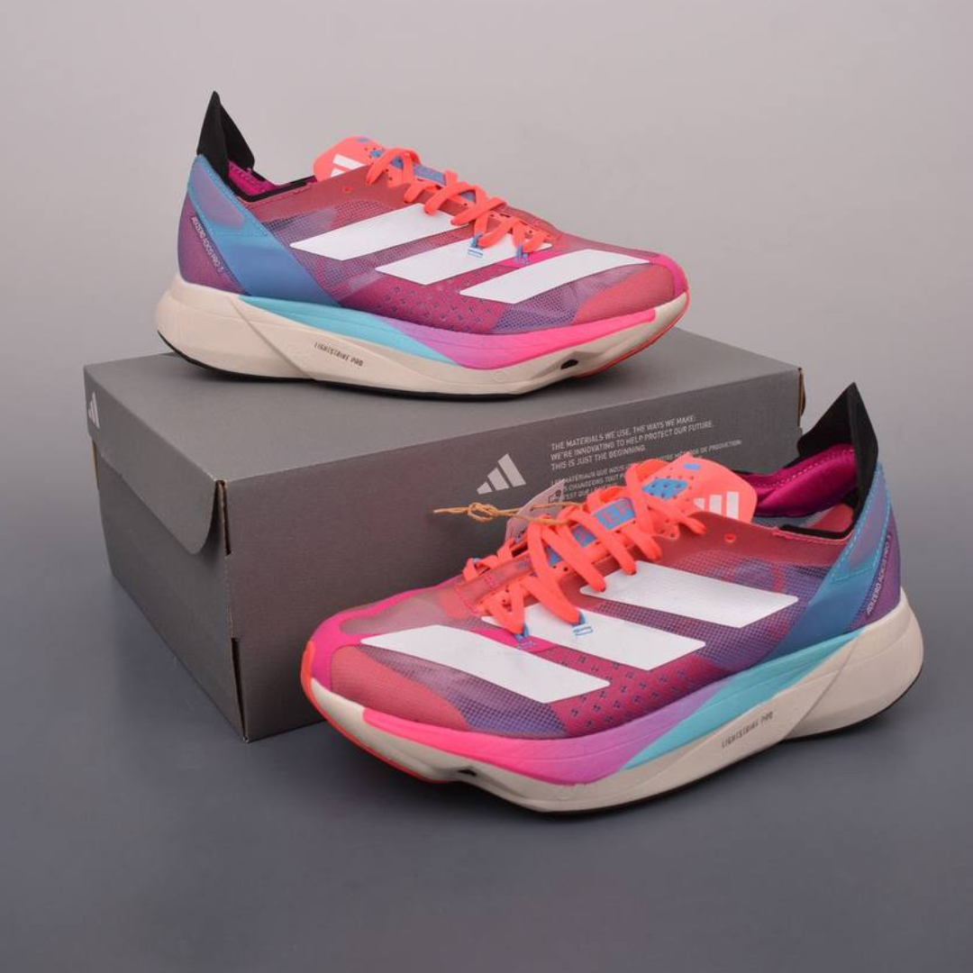 Tênis Adidas Adizero Adios Pro 3 - Signal Pink Cyan