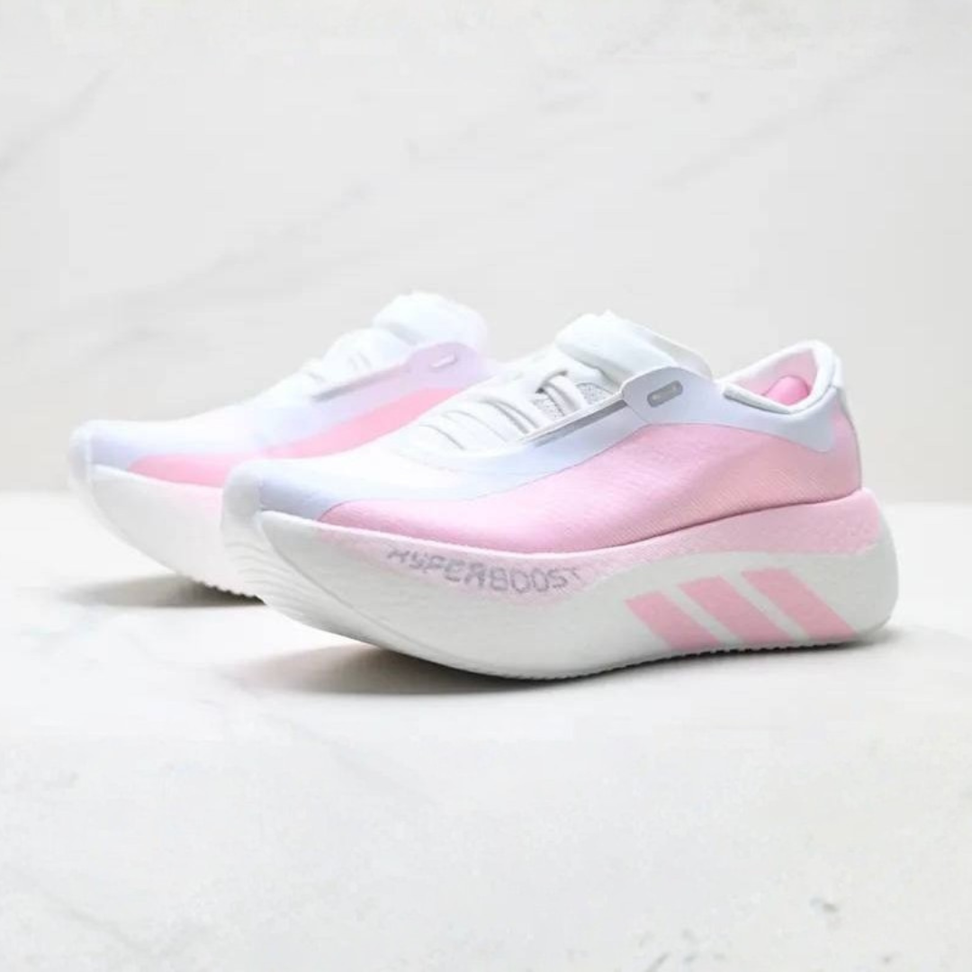 Tênis Adidas Hyperboost Edge - Branco/Rosa