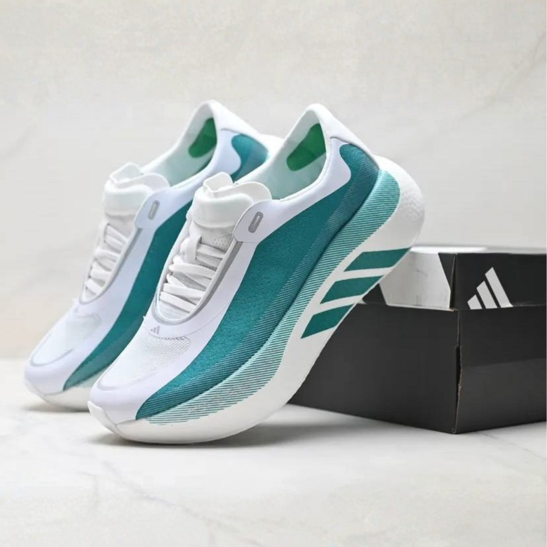 Tênis Adidas Hyperboost Edge - Branco/Verde Escuro