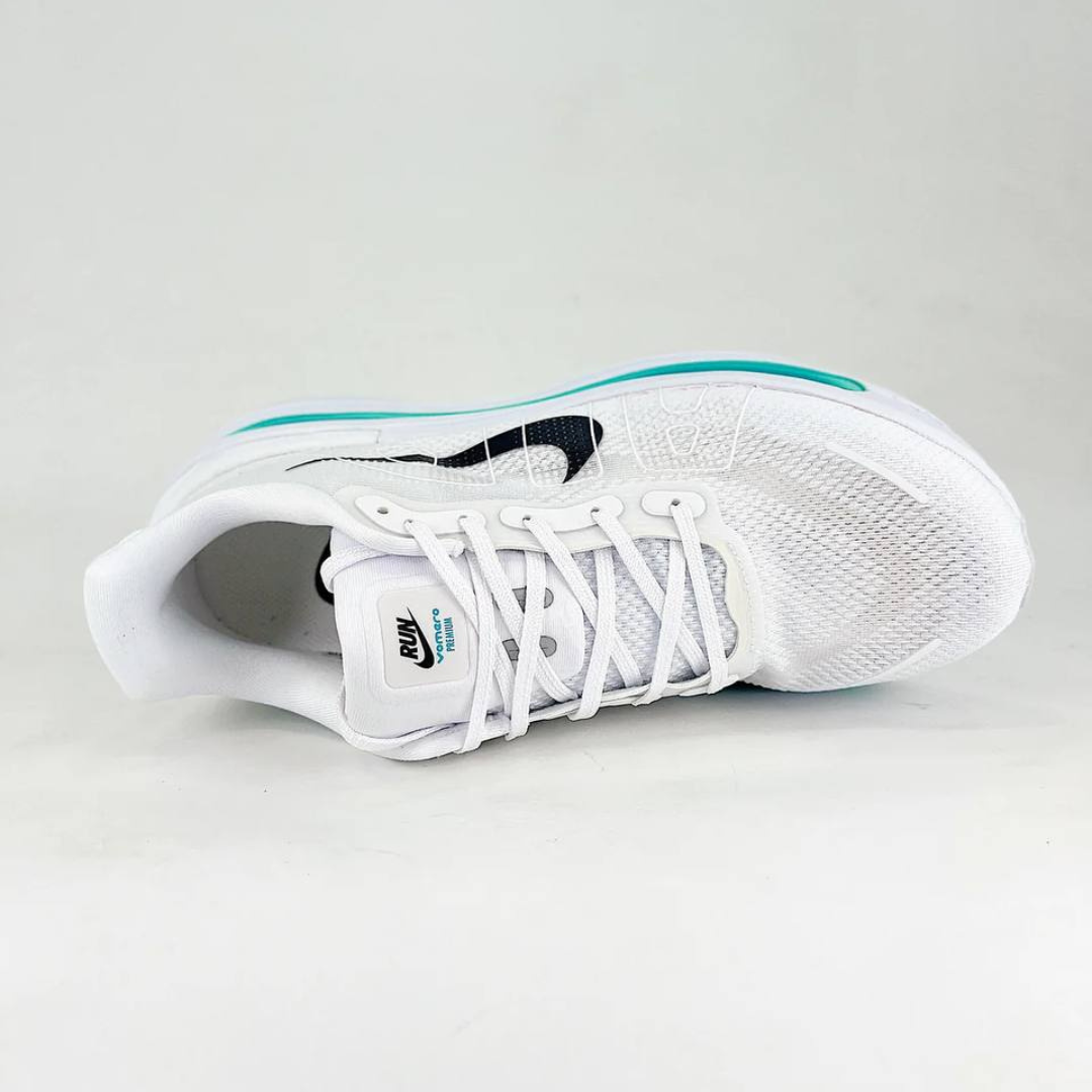 Tênis Nike Vomero Premium - Branco/Azul Turquesa
