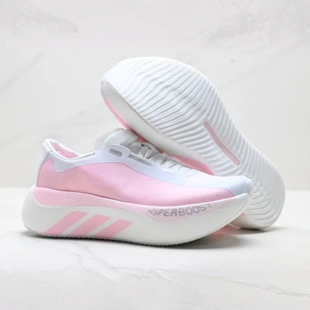 Tênis Adidas Hyperboost Edge - Branco/Rosa